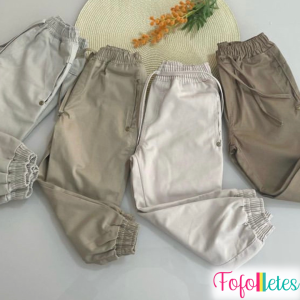 Calça jogger brim