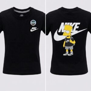 Camiseta Masculina Pretinha 'Bart Simpson